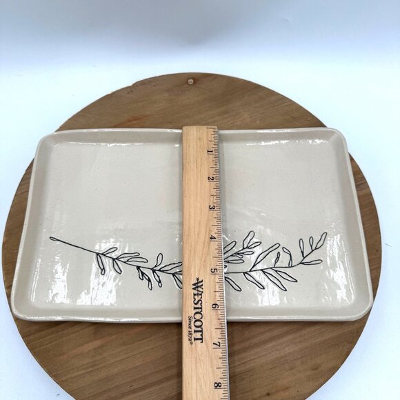 CSF Ceramics Small Tray: Lavender Tan black trinket key dresser table home decor - Picture 6 of 8